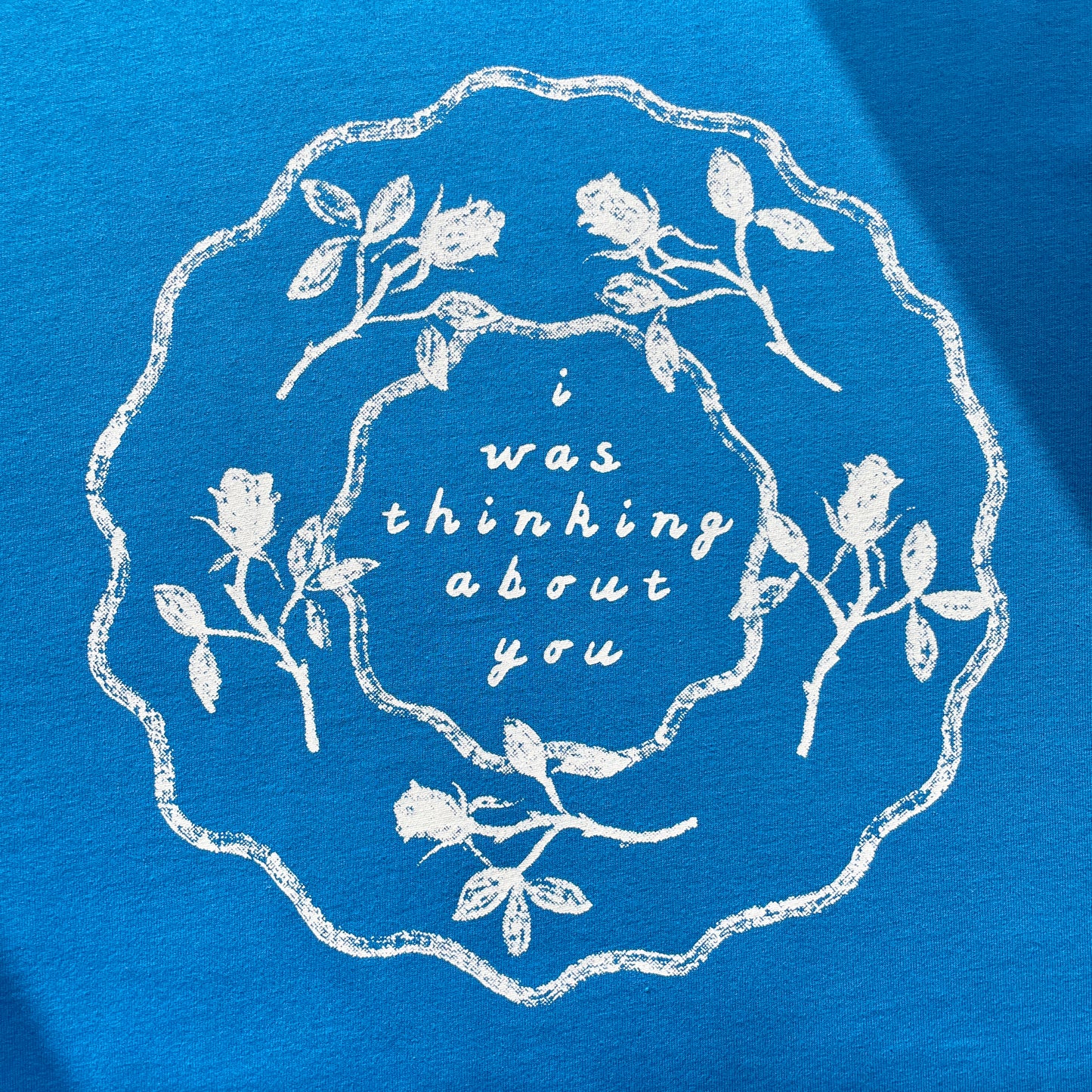 i was thinking about you blue t-shirt