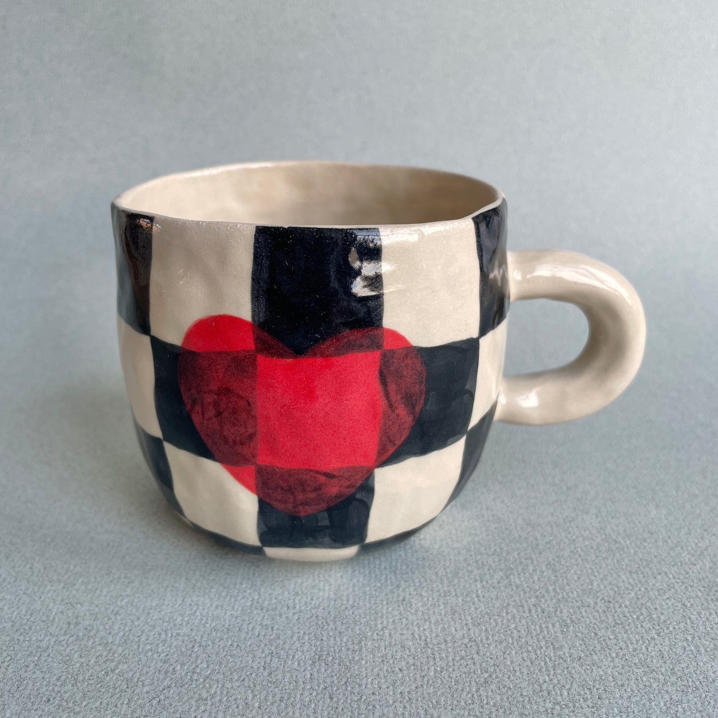 checkered heart