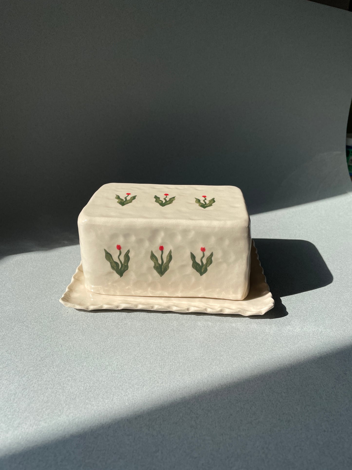 three tulips butter dish pre-order