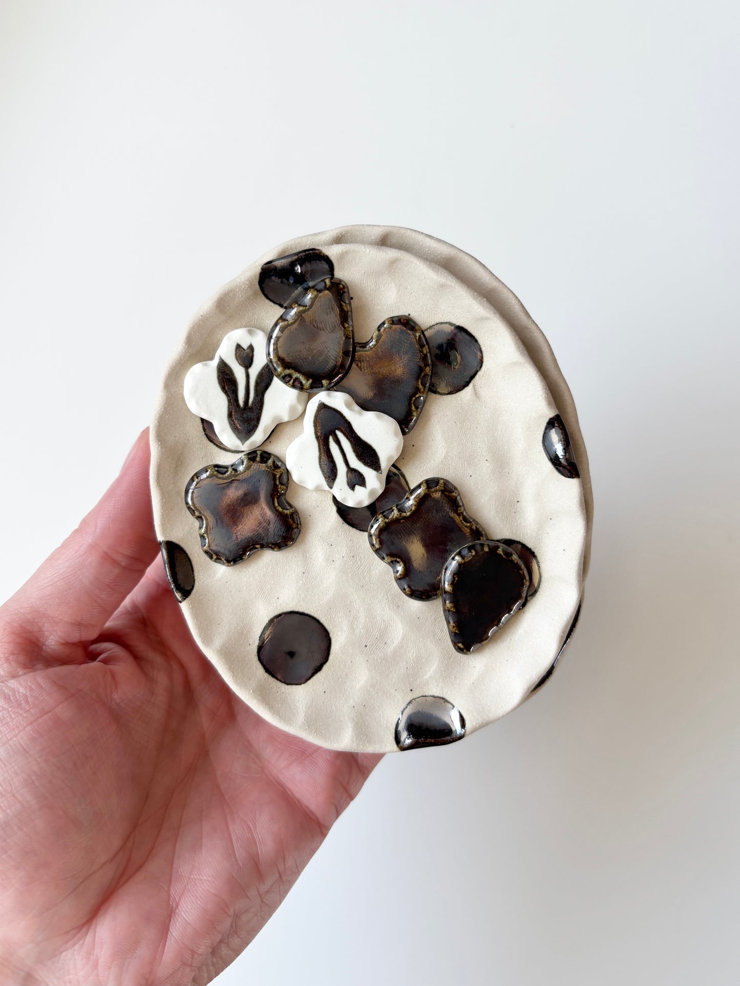 silver tulip trinket dish