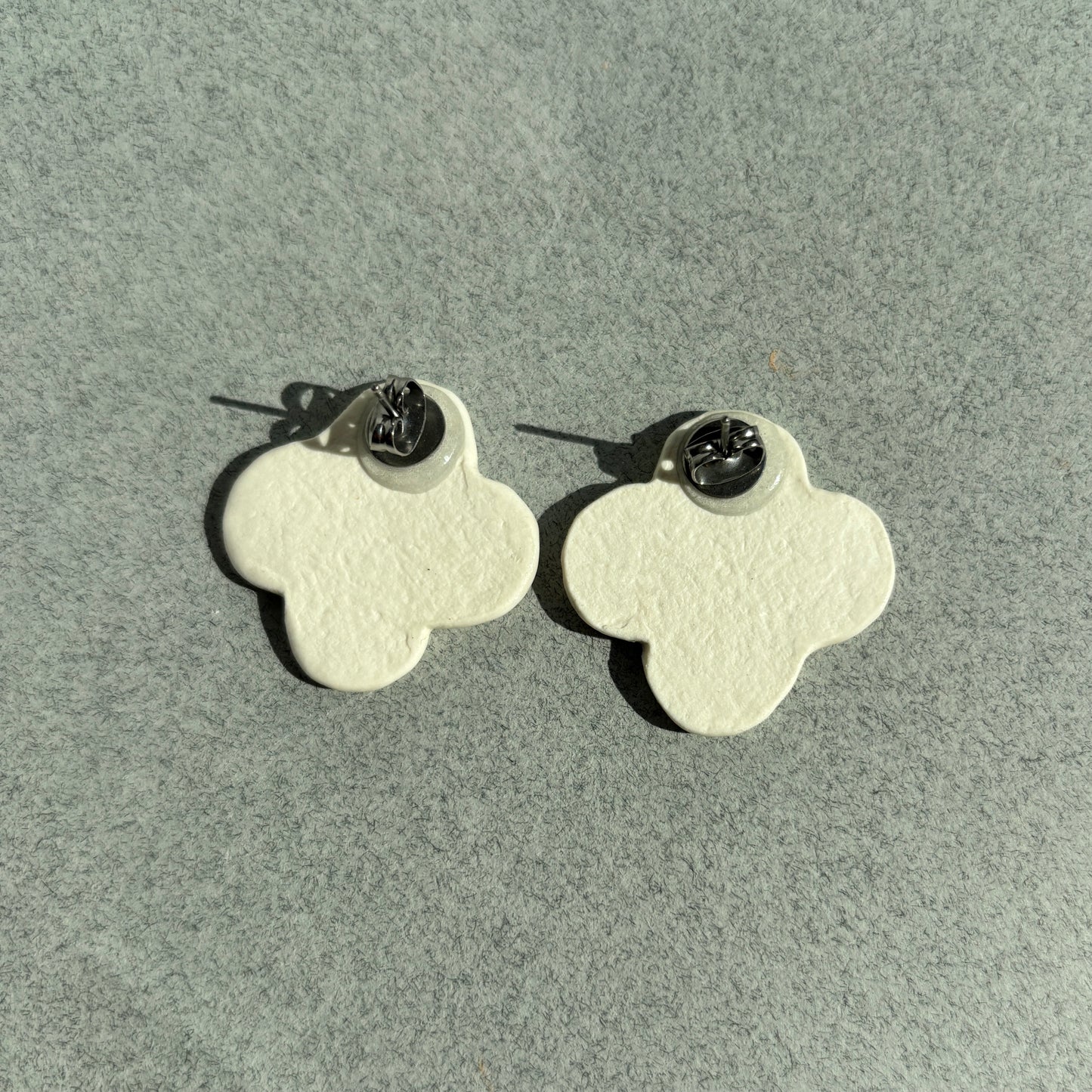 porcelain tulip earrings