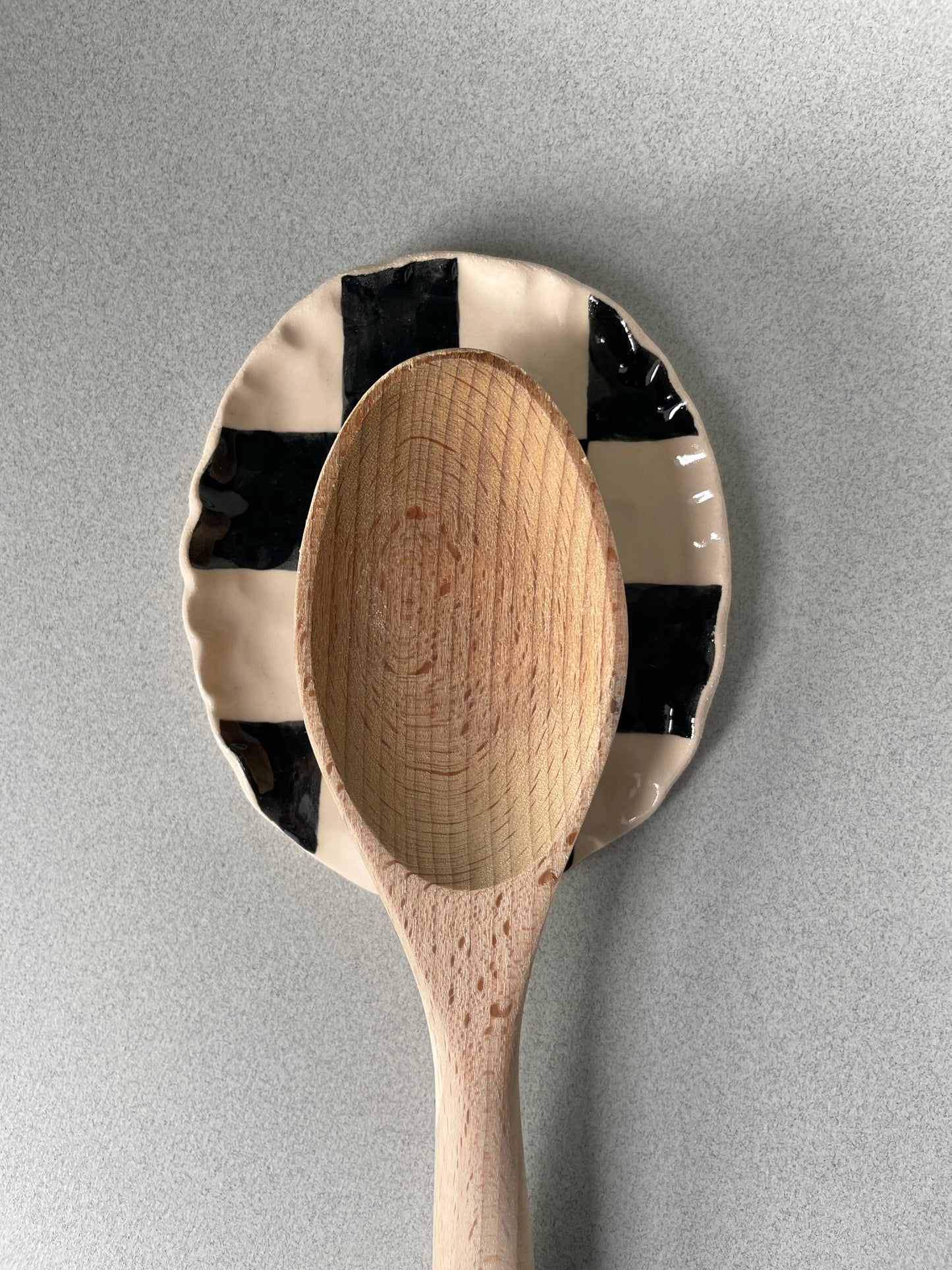 checkered spoon rest