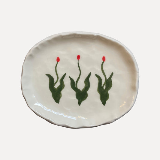 three tulips soap dish
