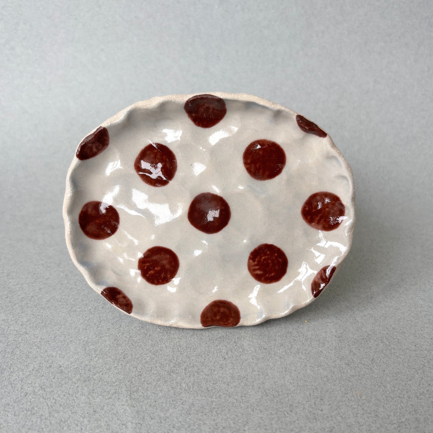 polka dot soap/trinket dish