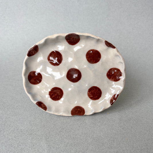polka dot soap/trinket dish