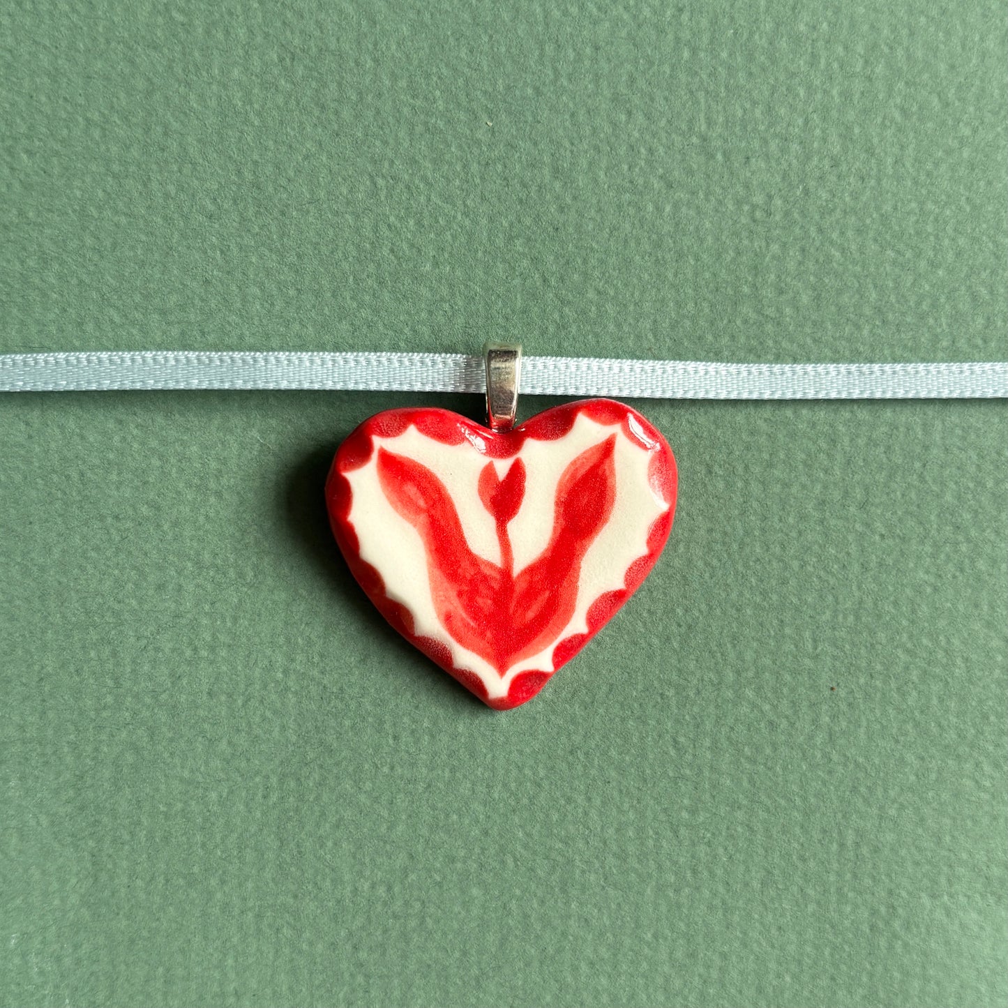 porcelain tulip necklace