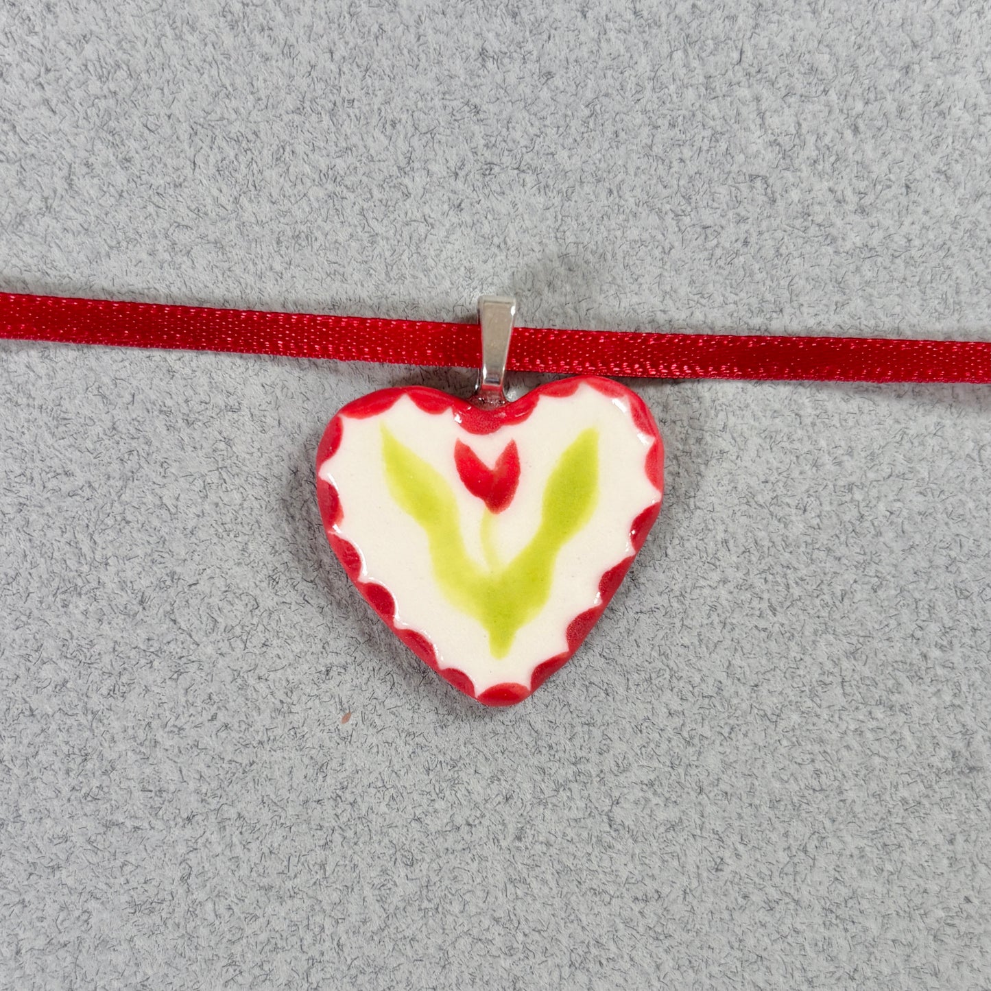 porcelain tulip pendant