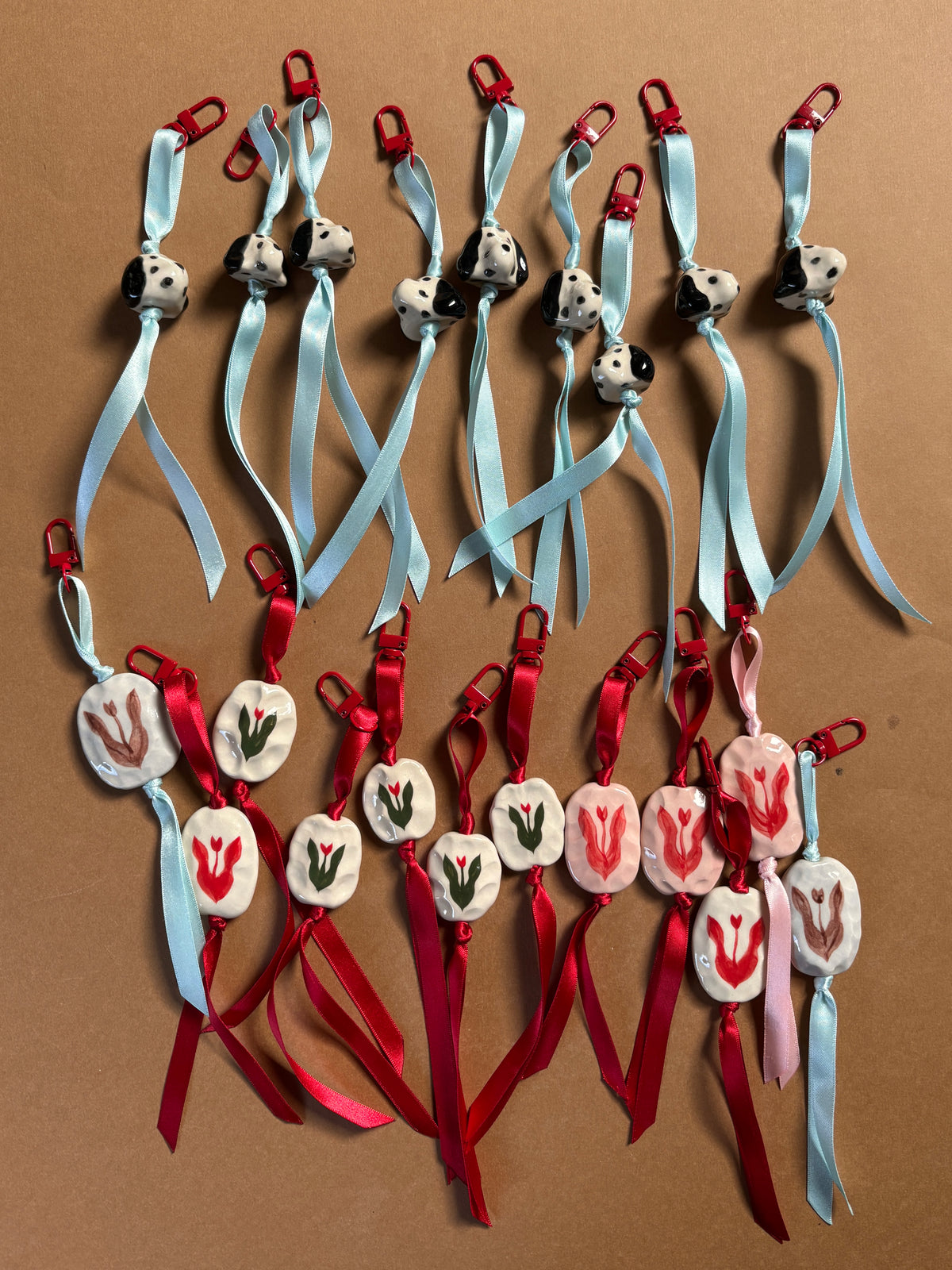 tulip bag charm