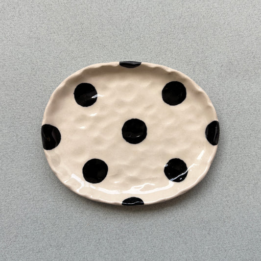 polka dot soap/trinket dish