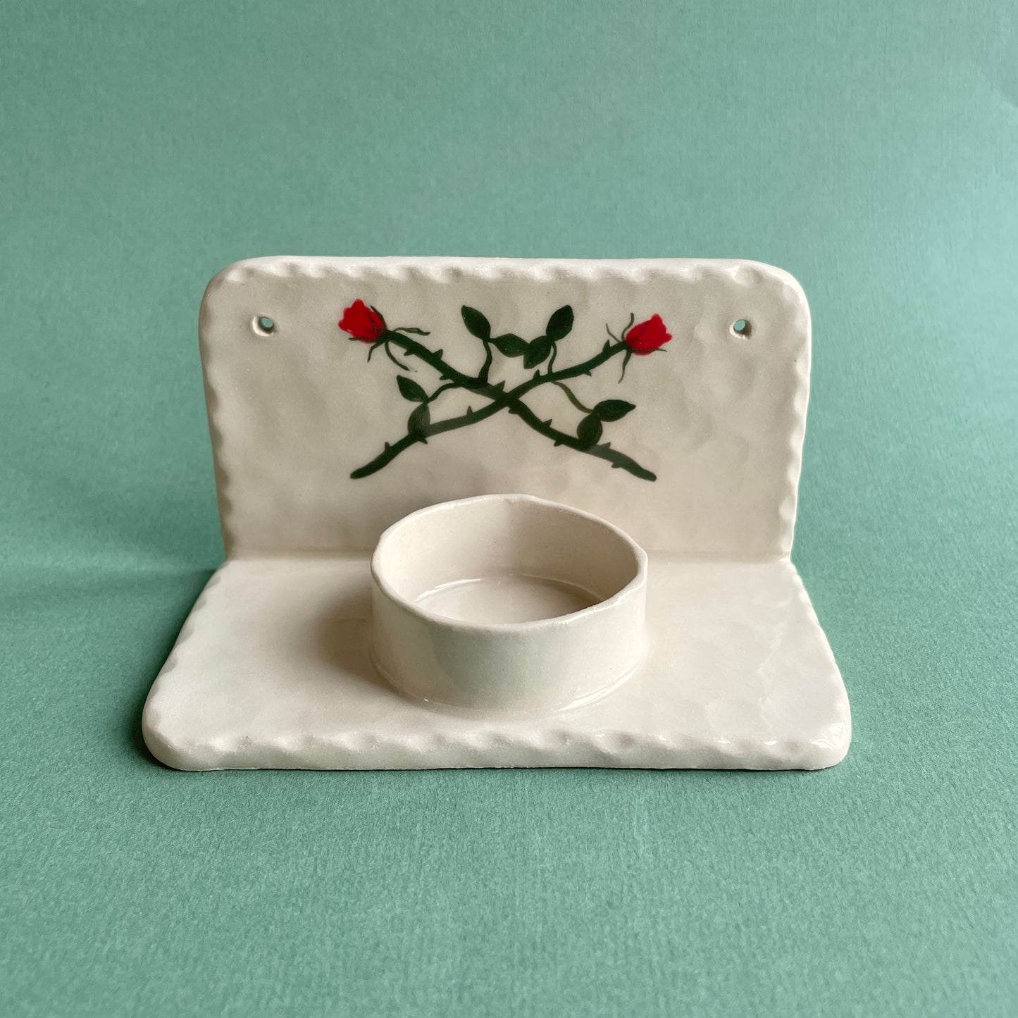 crossed roses wall sconce