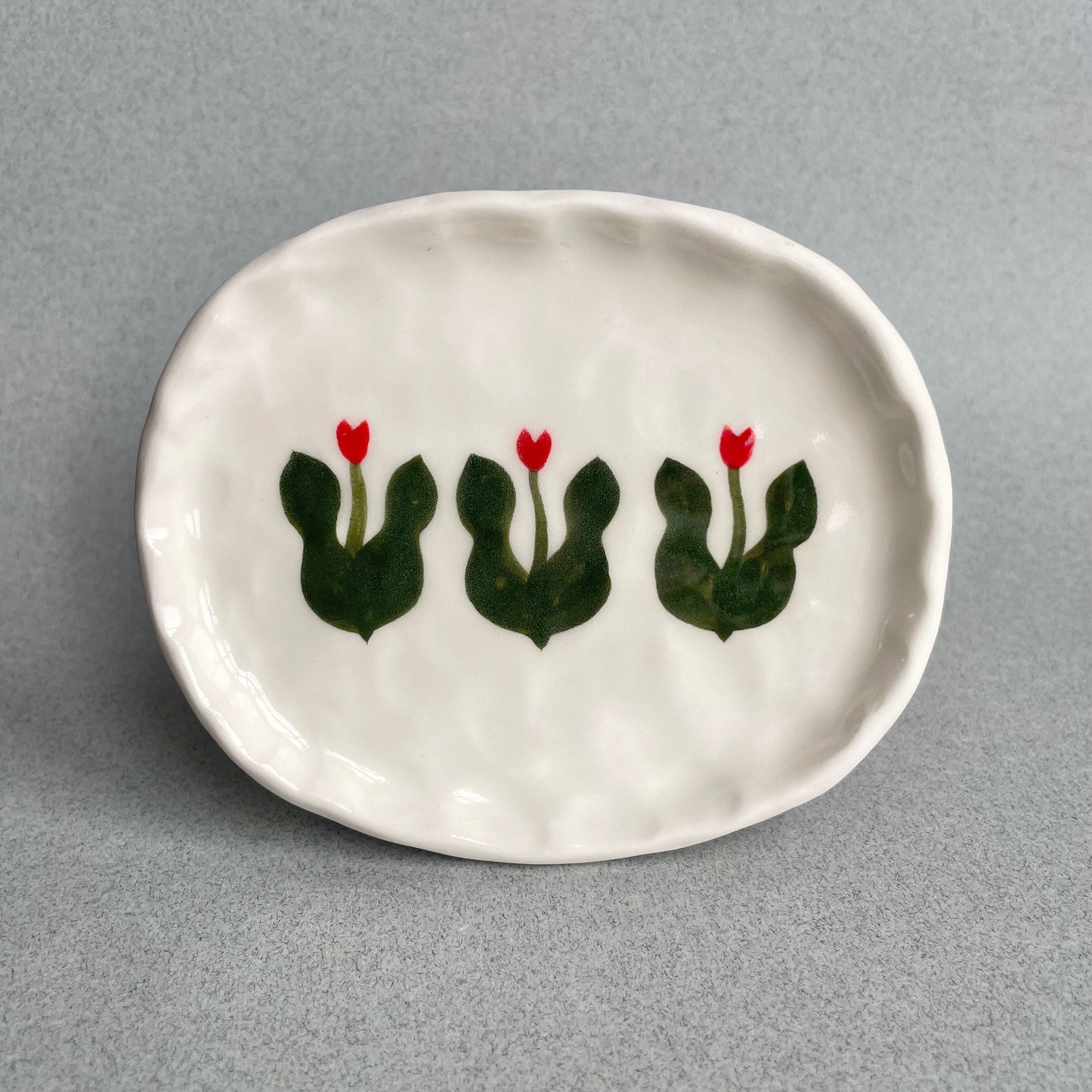 tulips soap/trinket dish