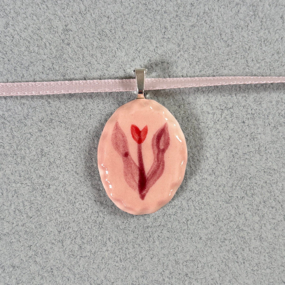 porcelain tulip pendant