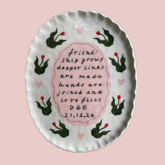 custom plate - pre-order