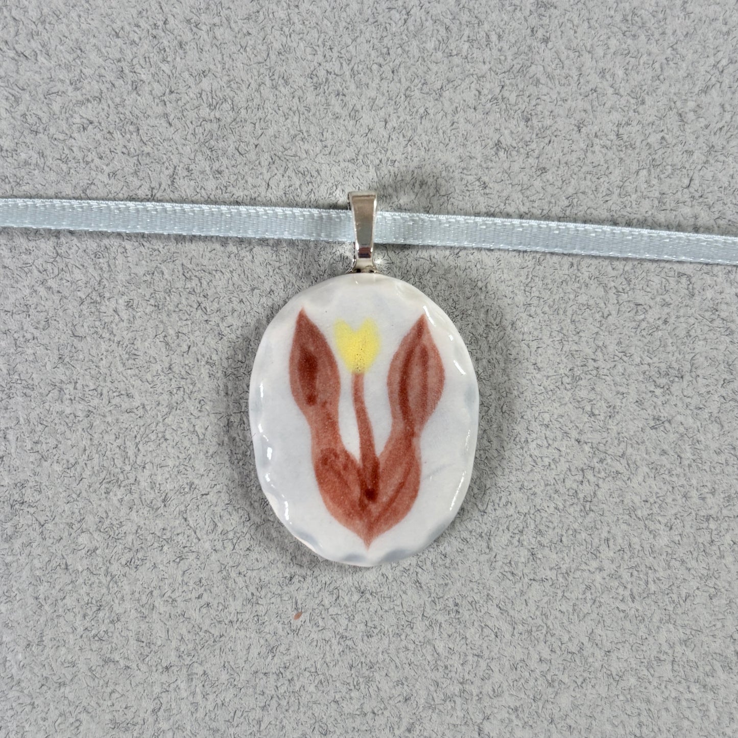 porcelain tulip pendant