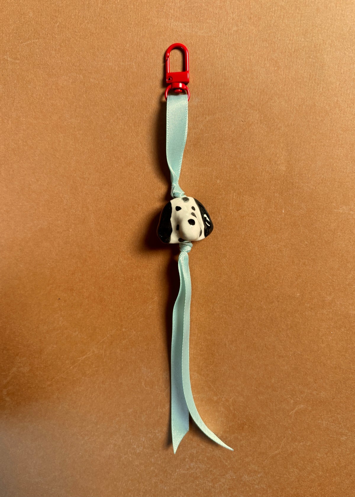 spotty dog bag charm