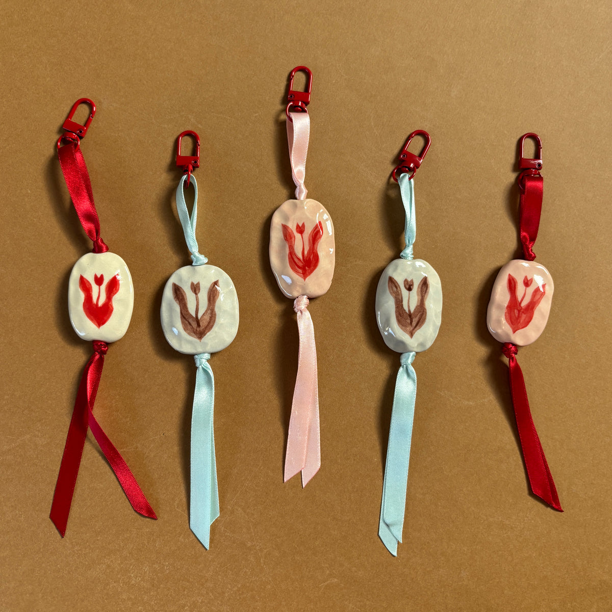 tulip bag charm