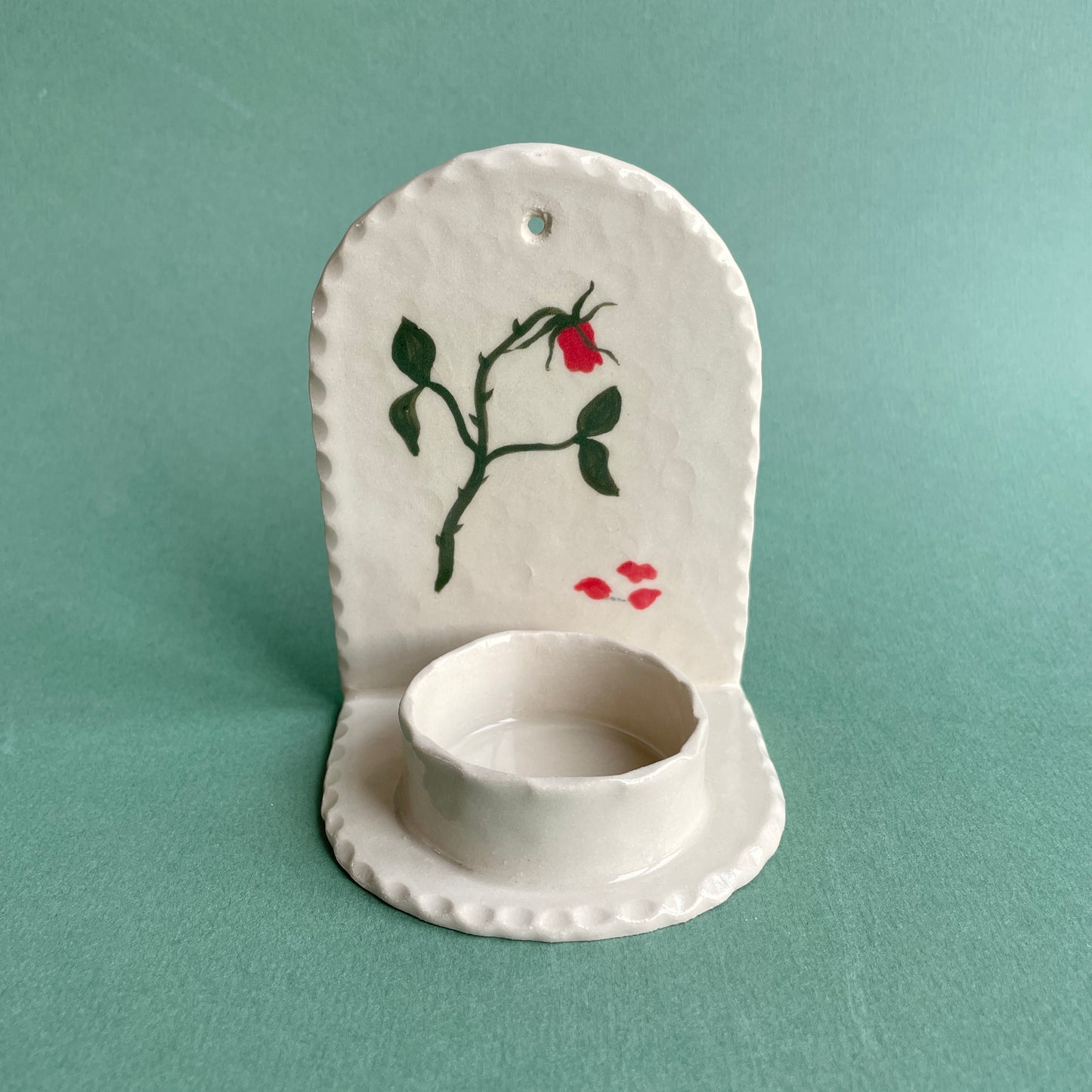 wilted rose wall sconce