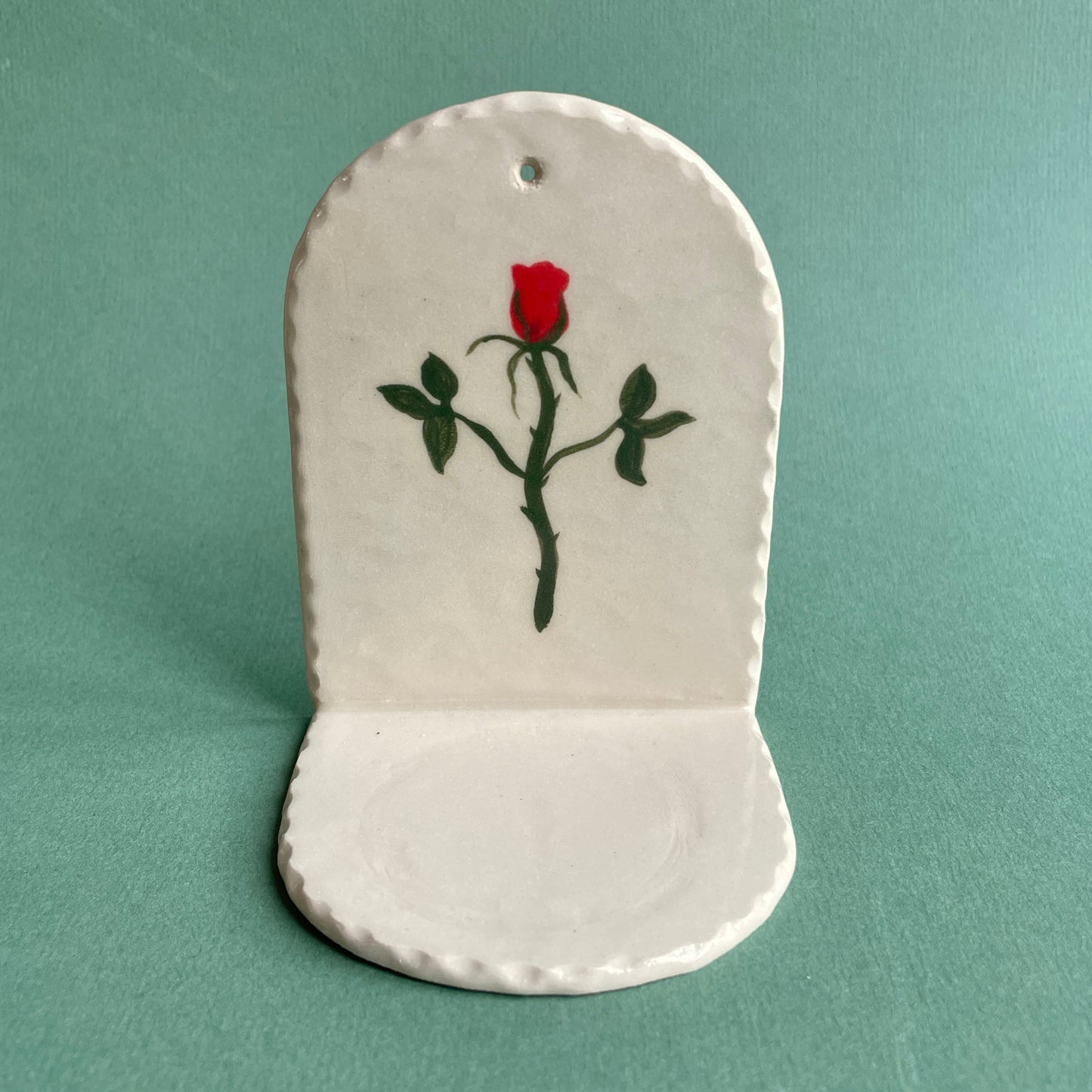 single rose wall sconce