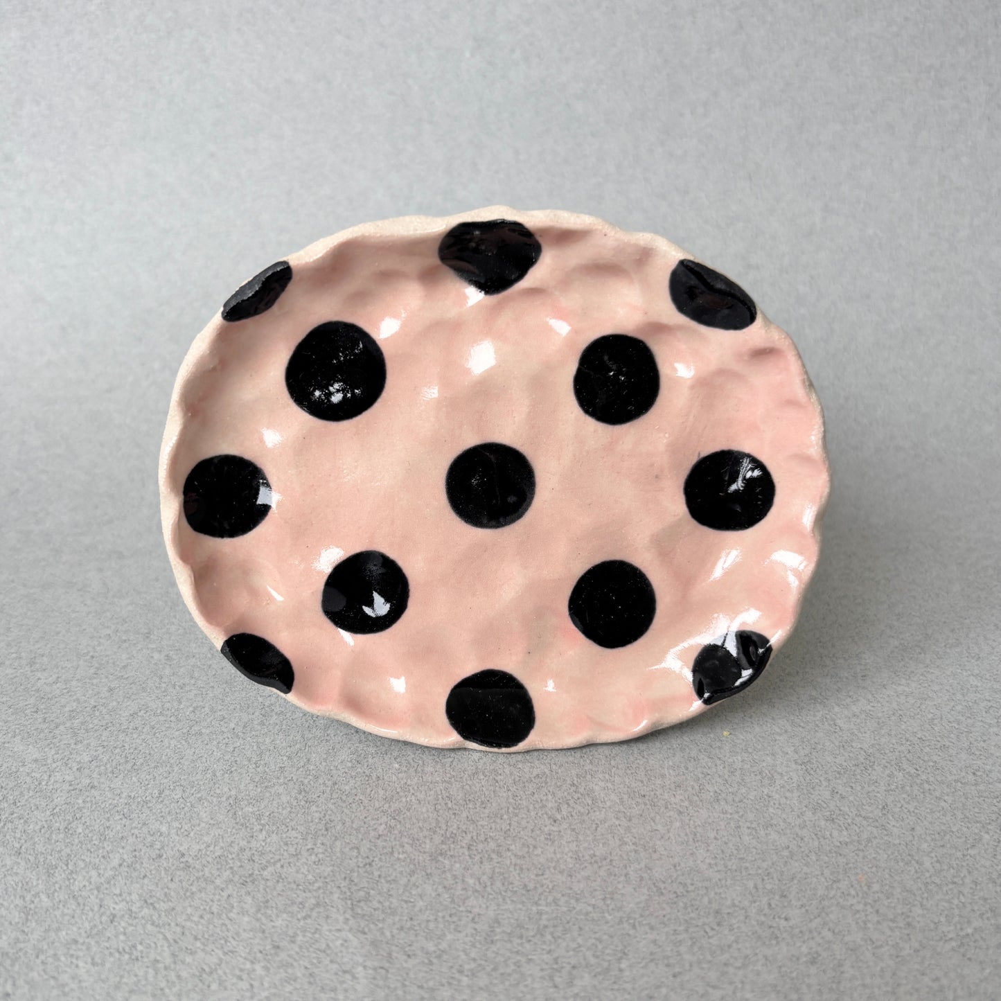 polka dot soap/trinket dish