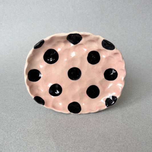 polka dot soap/trinket dish