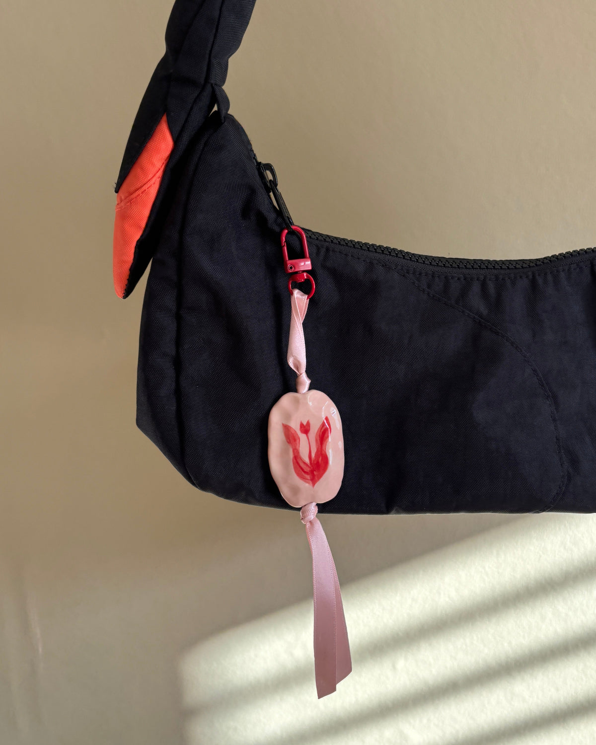 tulip bag charm