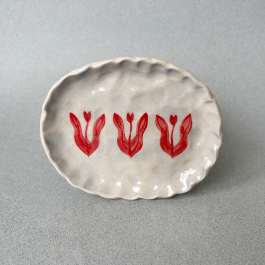 tulips soap/trinket dish