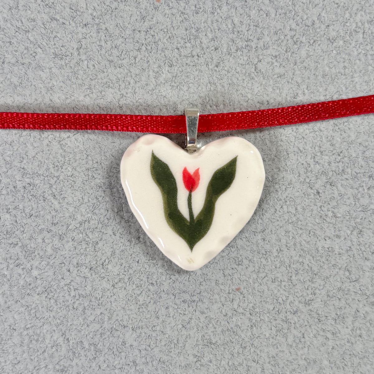 porcelain tulip pendant