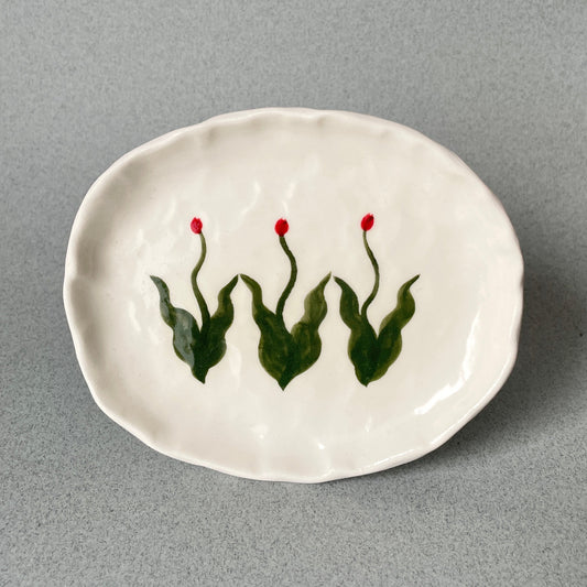 tulips soap/trinket dish