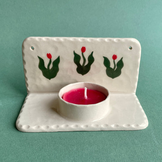 three tulips wall sconce