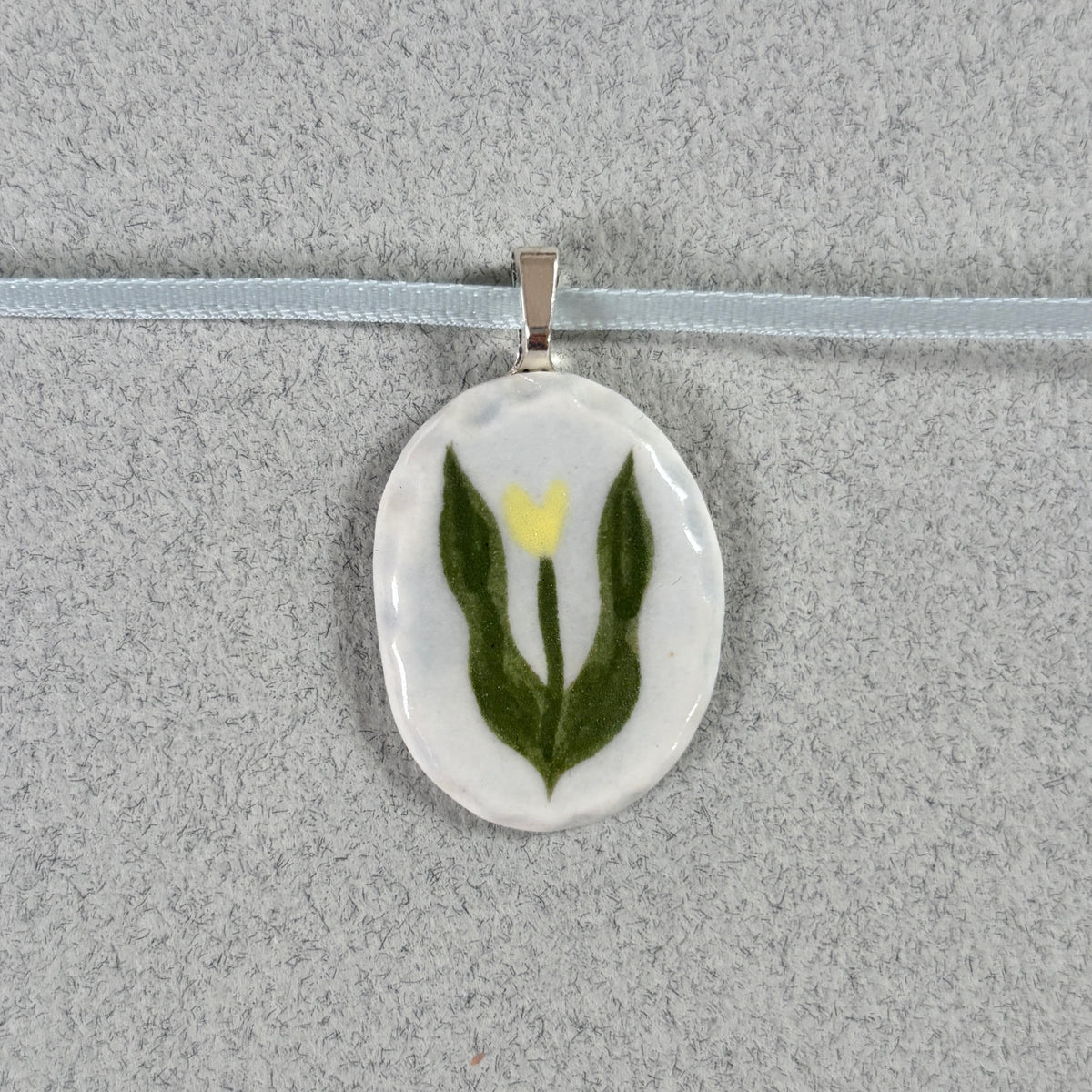 porcelain tulip pendant