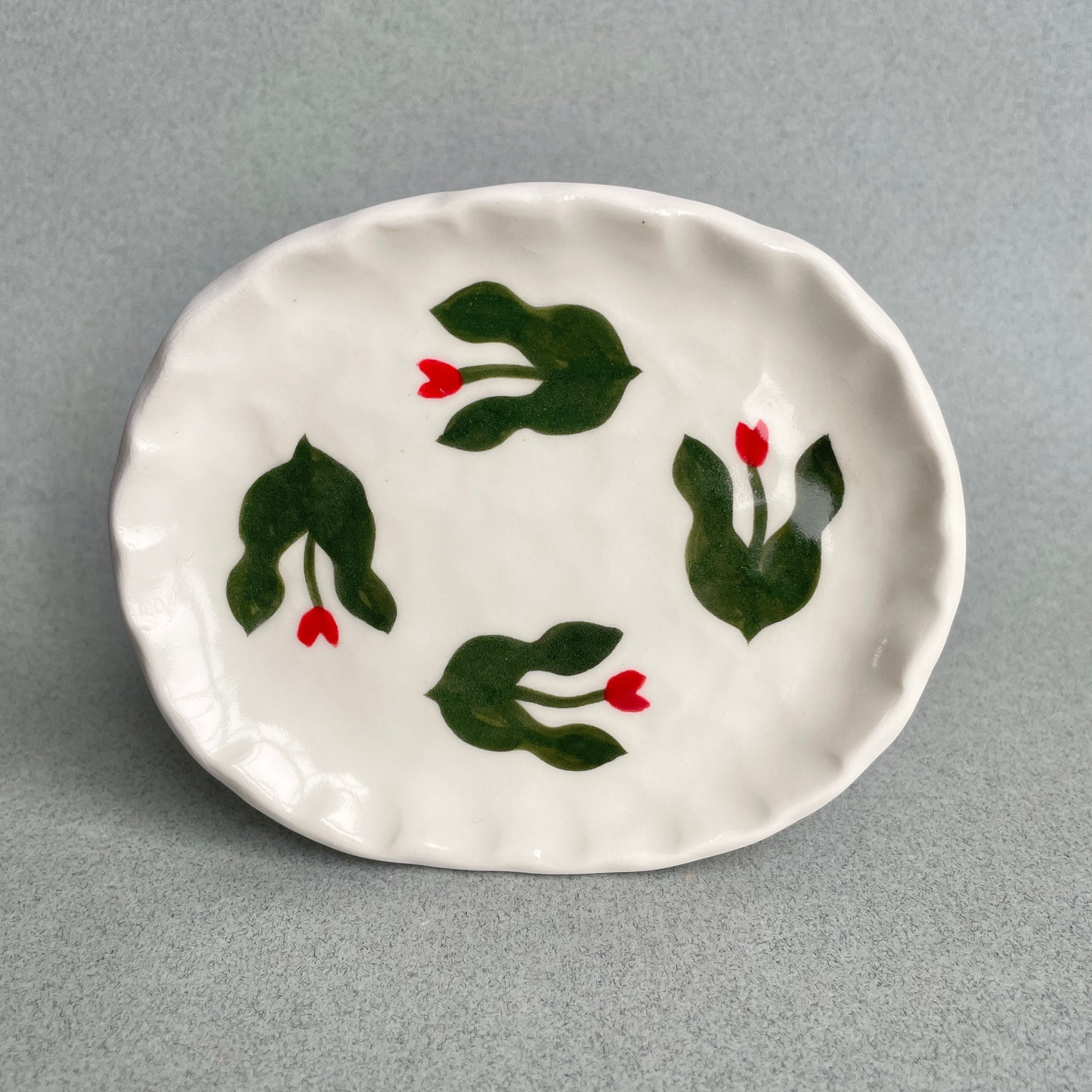 tulips soap/trinket dish