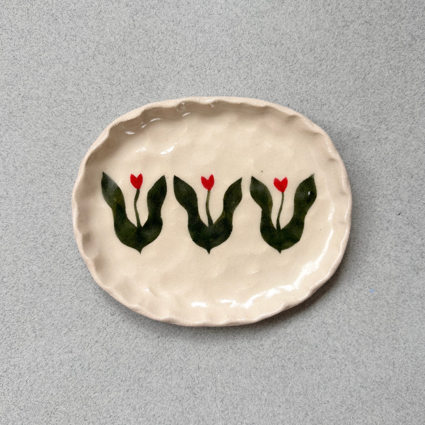 tulip soap/trinket dish