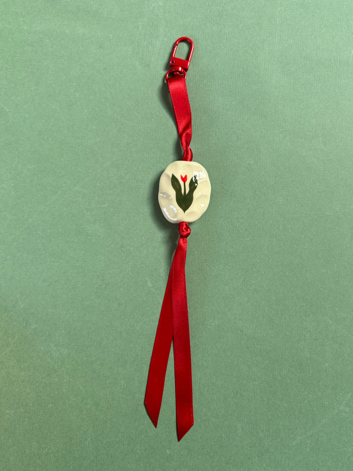 tulip bag charm