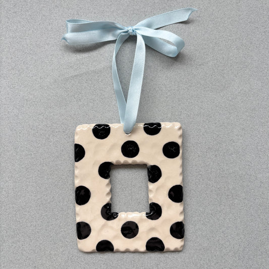 black and white photo frame