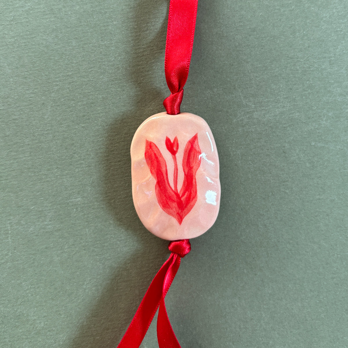 tulip bag charm