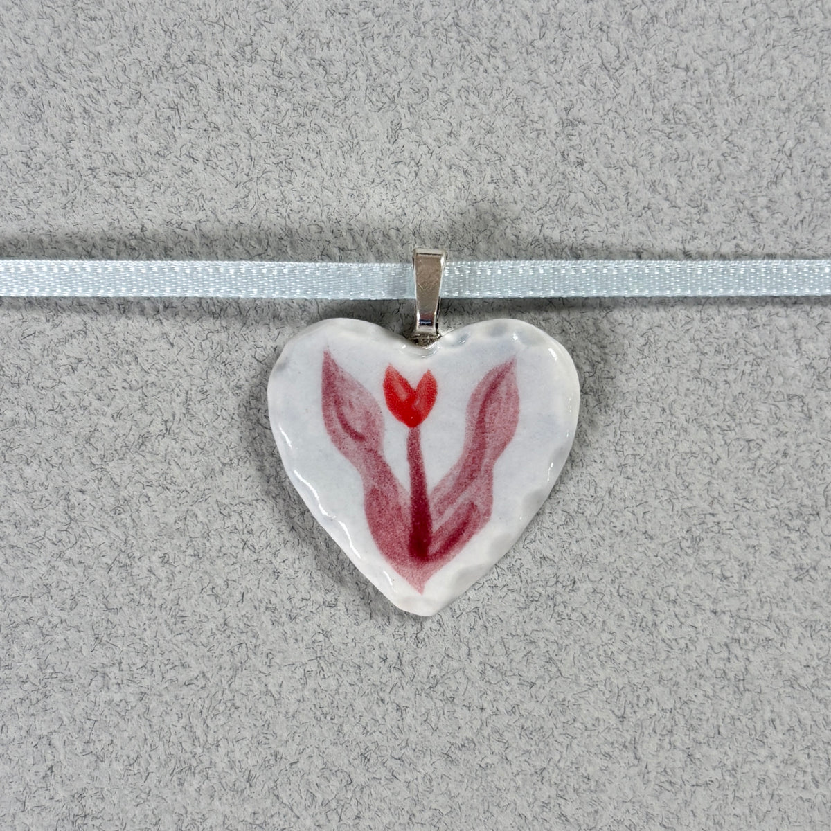 porcelain tulip pendant