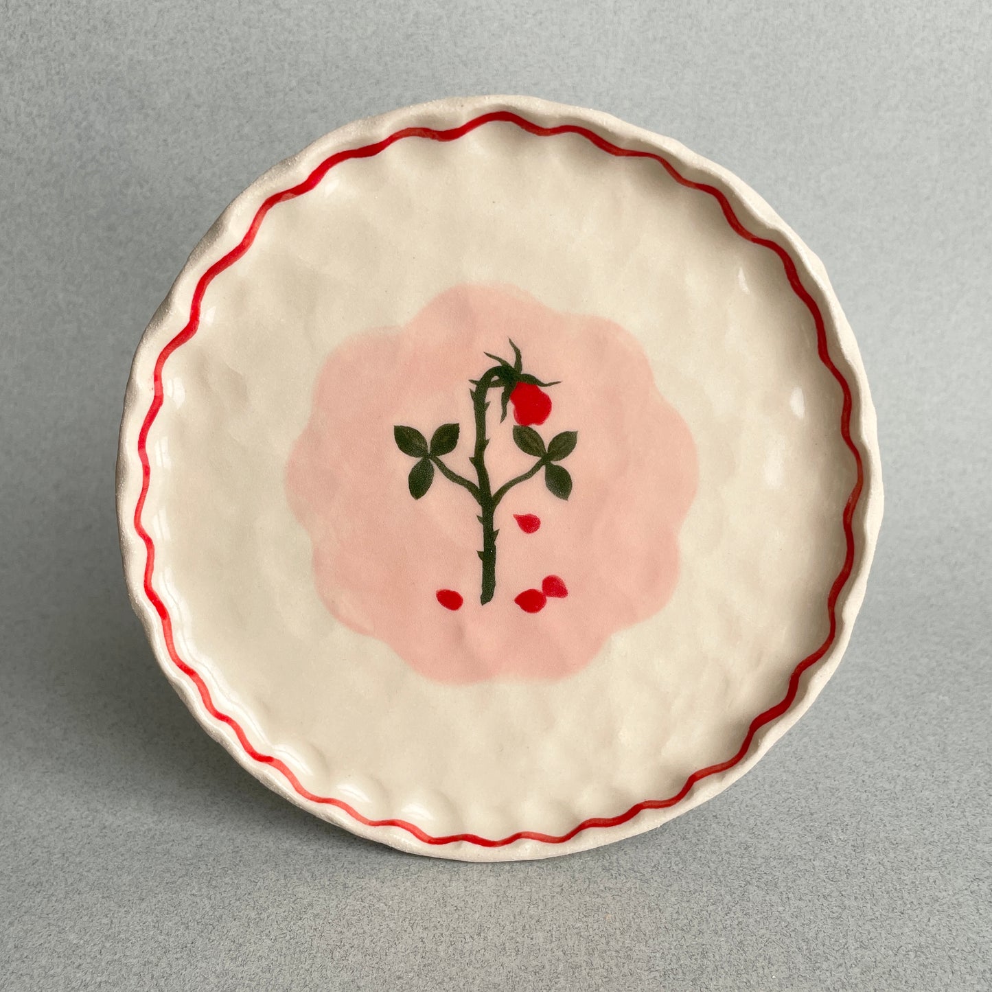 red wilted rose