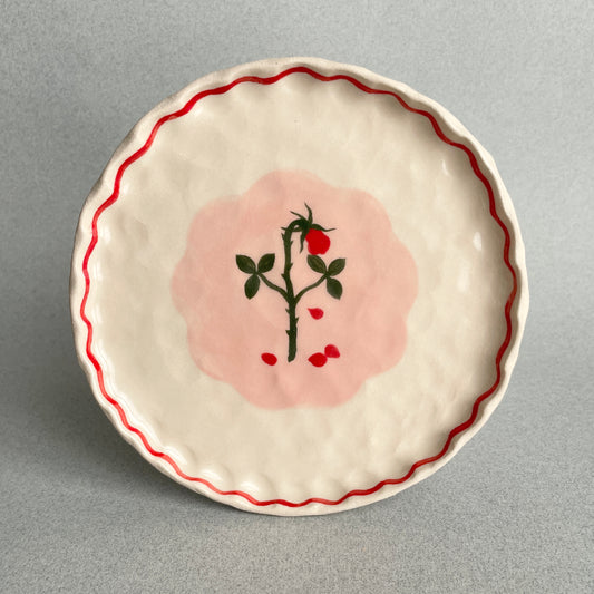 red wilted rose